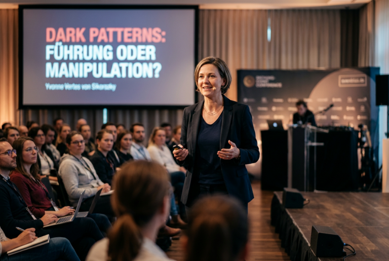 Was sind Dark Patterns? Yvonne Vertes von Sikorszky beleuchtet die Grenze zwischen Führung und Manipulation